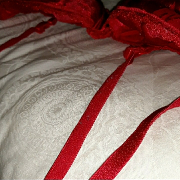 Padded Bra Women's Red 36 B Silky Feeling lingerie - Picture 3 of 6